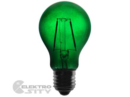 Foto - Žárovka LED FILAMENT A60, 36 V, zelená