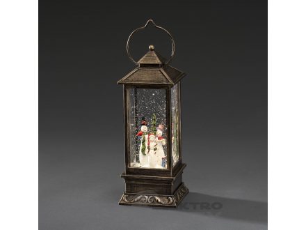 LED lucerna hnědá se sněhulákem 2889-000, KONSTSMIDE