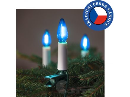 Foto - Exihand Felicia modrá SV-16, 16 žárovek LED FILAMENT