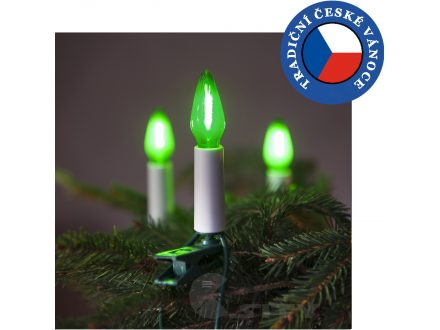 Exihand Felicia zelená SV-16, 16 žárovek LED FILAMENT