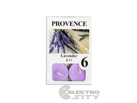 Provence vonná čajová svíčka levandule 6ks