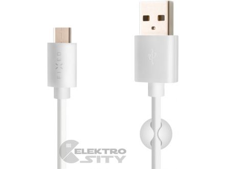 Foto - FIXED 1m USB-C kabel, bílý FIXD-UC-WH