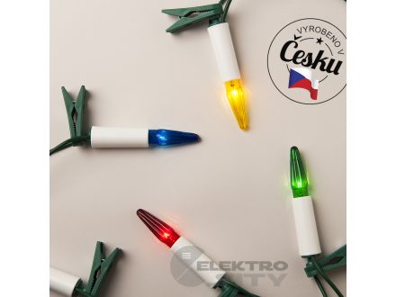 Foto - Exihand Asteria barevná SV-16 s bílým soklem, 16 žárovek 14V/0,1A
