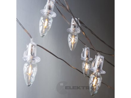 Foto - Exihand Šiška čirá LED Filament, venkovní, čirá kabeláž
