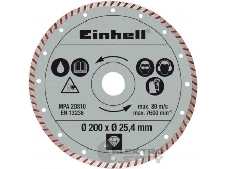 Foto - Einhell 4301175 diamantový turbo kotouč 200x25,4 mm