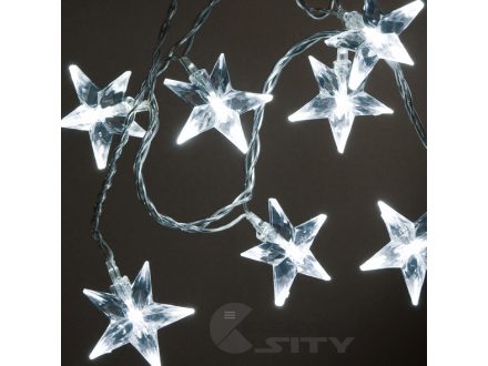 Foto - Řetěz hvězdičky Exihand RH-017, 10 LED hvězdiček 4 cm