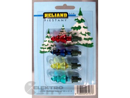 Foto - Blistr 4 žárovky ASTRA stromeček barevný 20V/0,1A