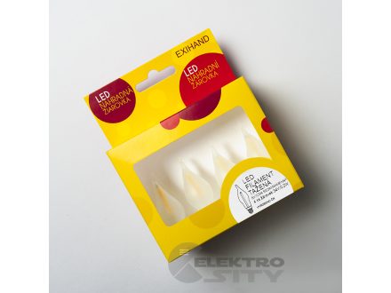 Blistr Exihand 4 žárovky tažené pro svícen LED FILAMENT 34V/0,2W